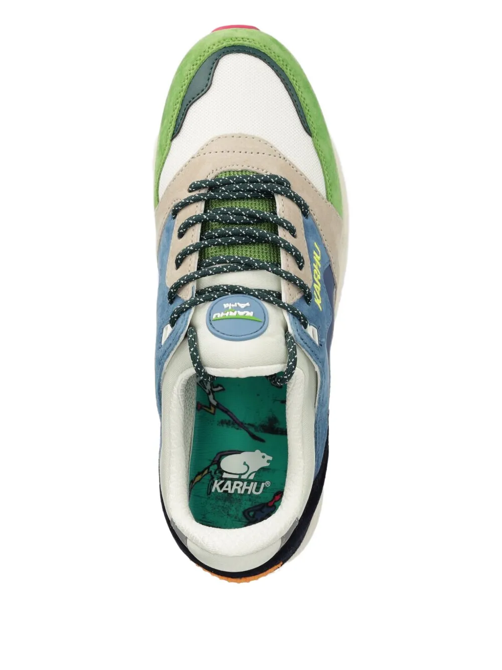 Karhu Aria 95 sneakers met colourblocking Blauw