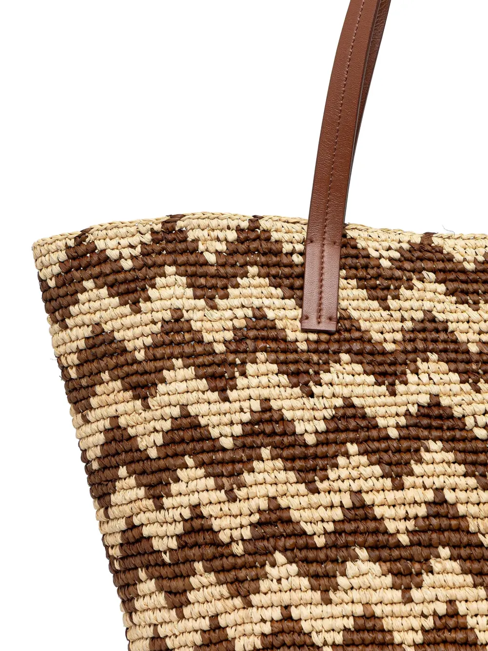 Missoni Raffia shopper met zigzagpatroon Beige