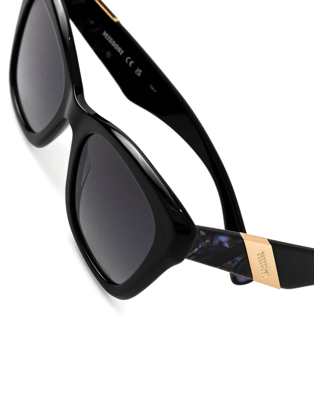 MISSONI EYEWEAR Zonnebril met cat-eye montuur Zwart