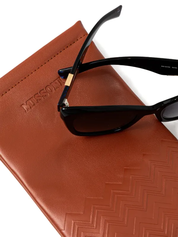 MISSONI EYEWEAR cat-eye Temple Sunglasses | Black | FARFETCH ID display picture 2