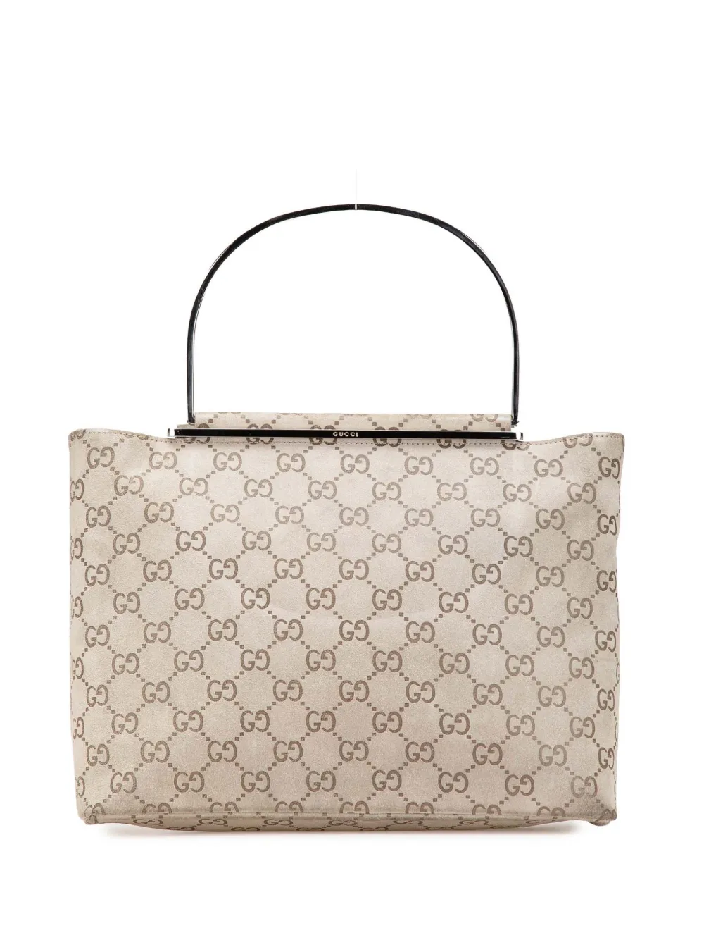 2000-2015 GG Suede Metal Top Handle Bag handbag
