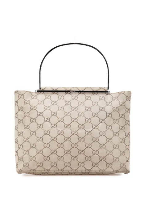 Gucci Pre-Owned 2000-2015 GG Suede Metal Top Handle Bag handbag
