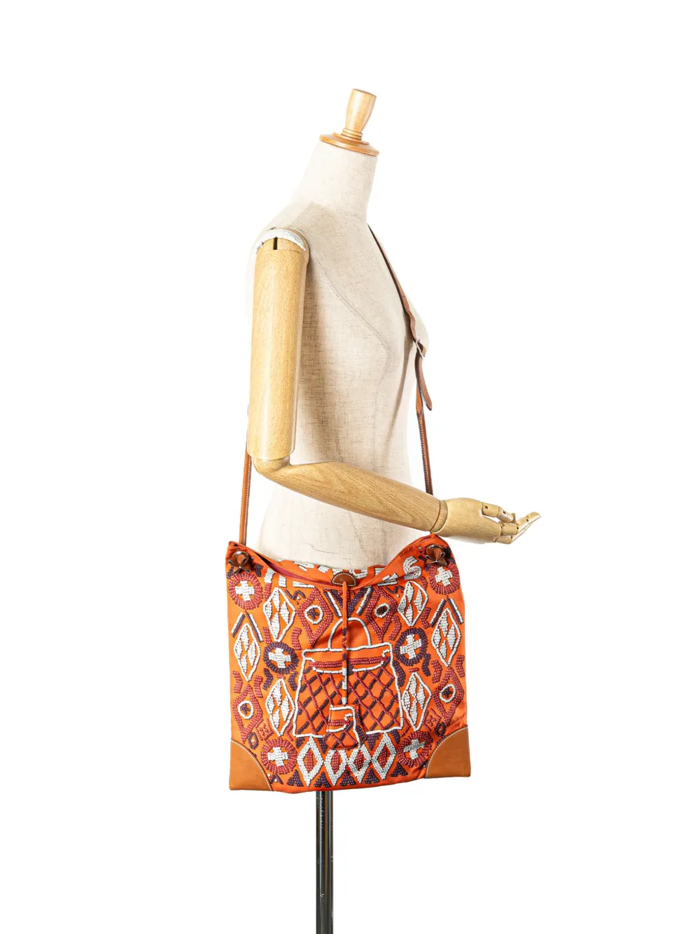 Hermès Pre-Owned 2012 Silk and Barenia Kelly En Perles Silky City 33 crossbody bag | Pre-Owned | Image 2