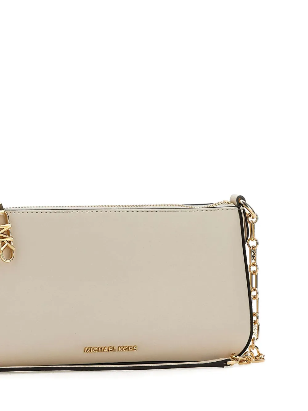 Michael Kors Leren schoudertas Beige