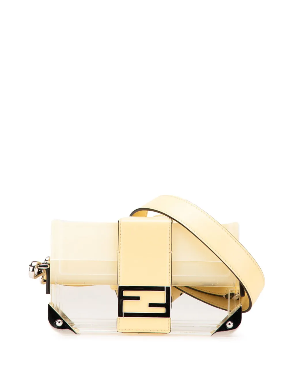 Fendi Pre-Owned 2000-2024 Mini Acrylic Vitello Trunk Baguette Fendi Pre-Owned 2000-2024 Mini Acrylic Vitello Trunk Baguette