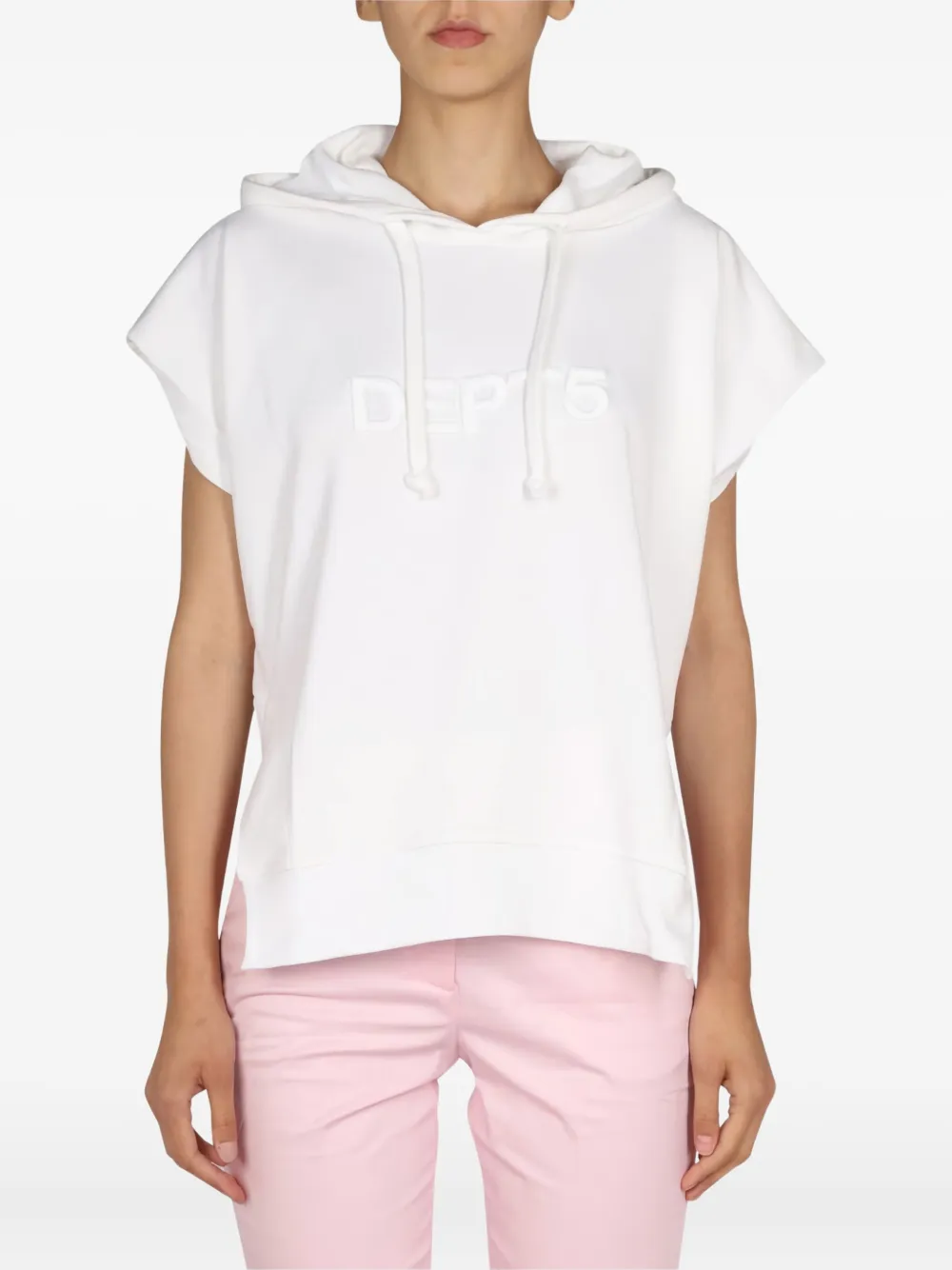 Department 5 hooded short-sleeve hoodie - Bianco