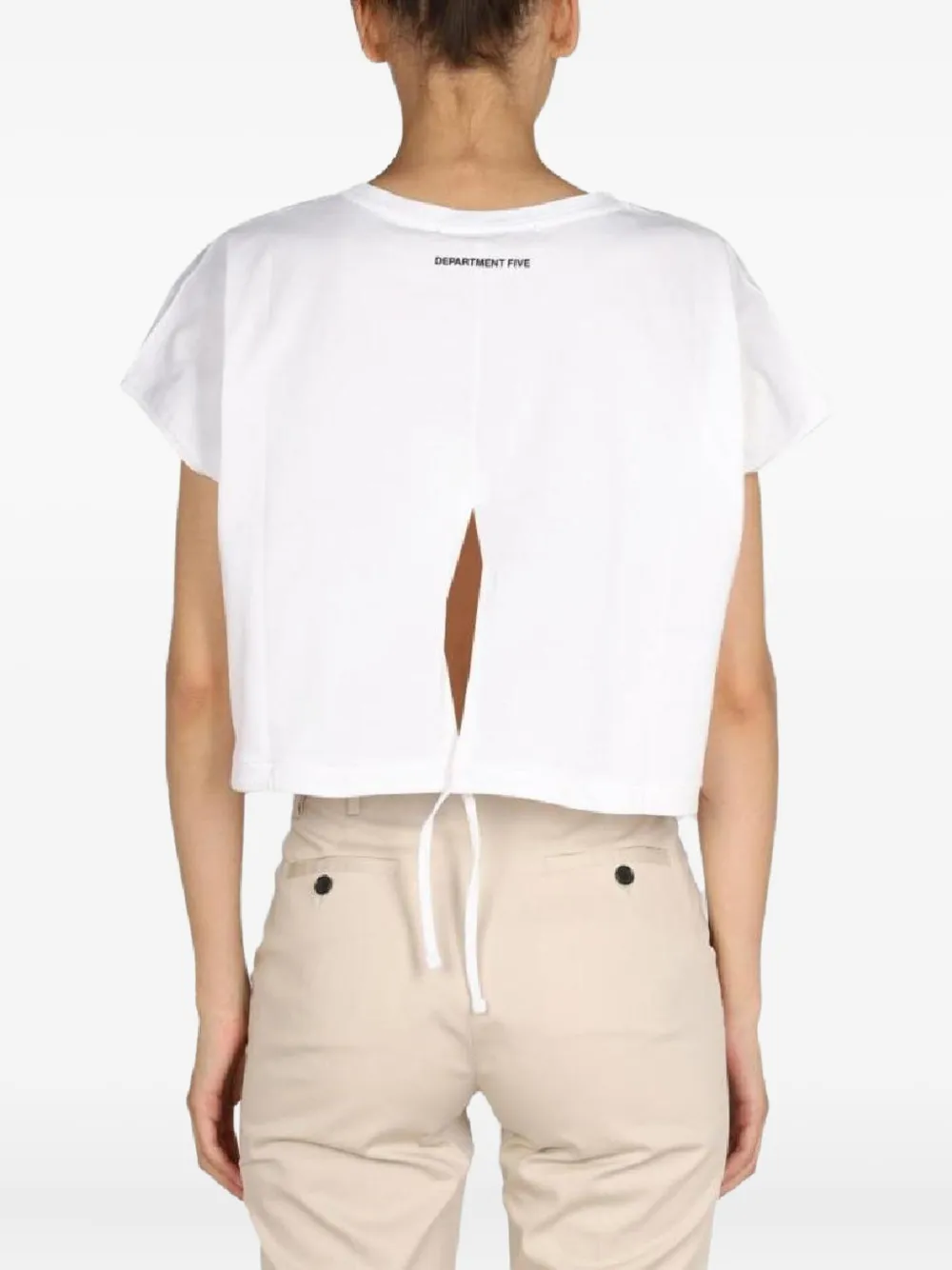 Department Five Yumana Open-back T-shirt In White