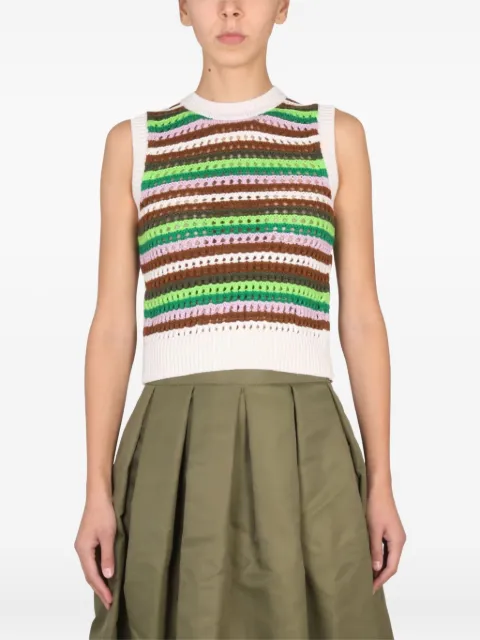 Department 5 striped sleeveless top