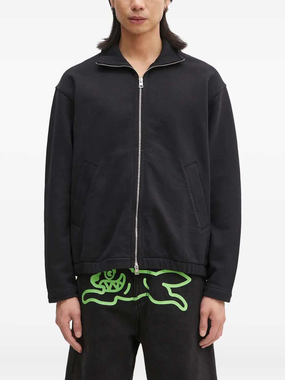 Norse Projects Bjorn high-neck zip-up sweatshirt | Black | Image 1