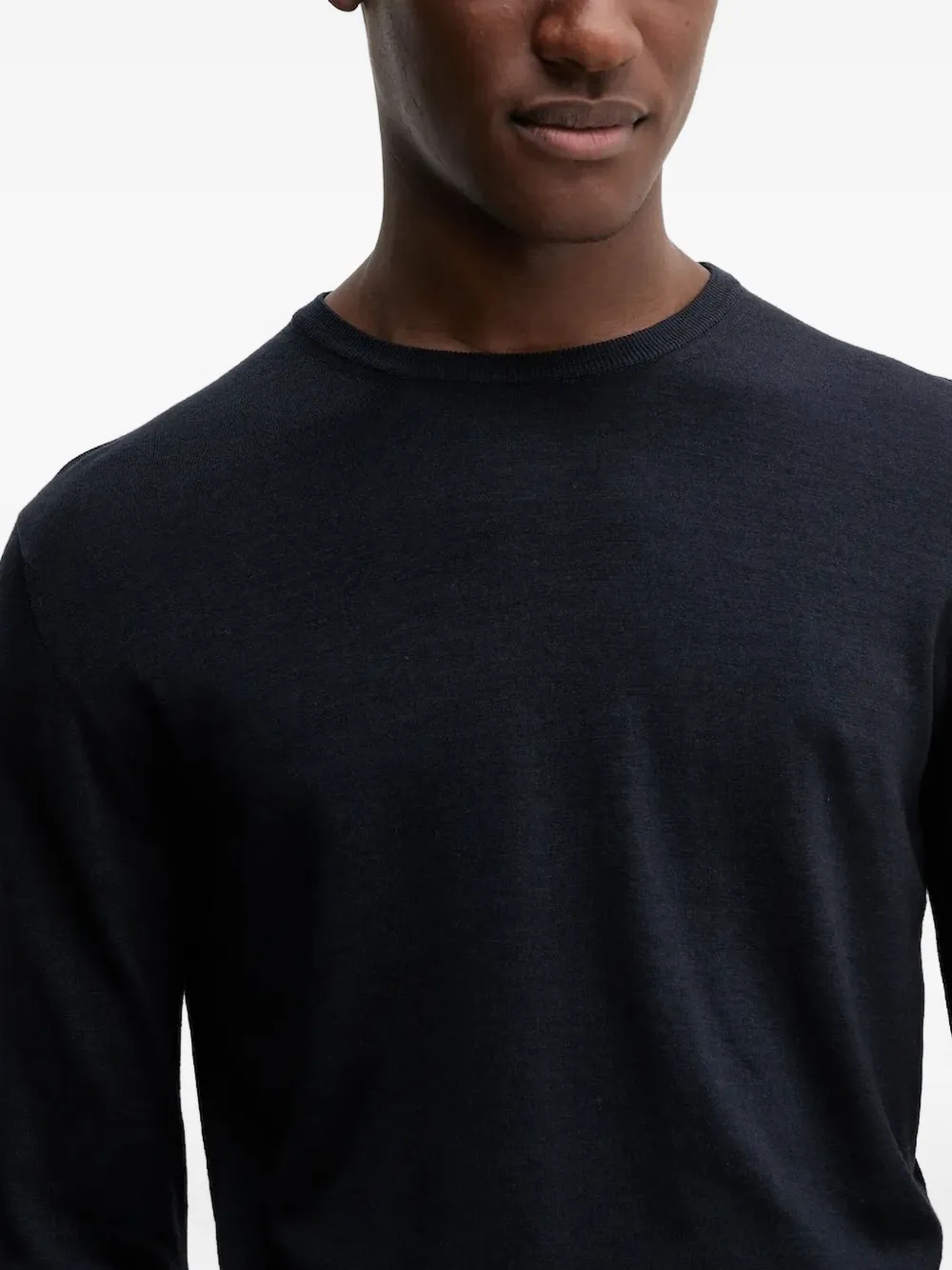Barena long-sleeve crew-neck sweater Blauw