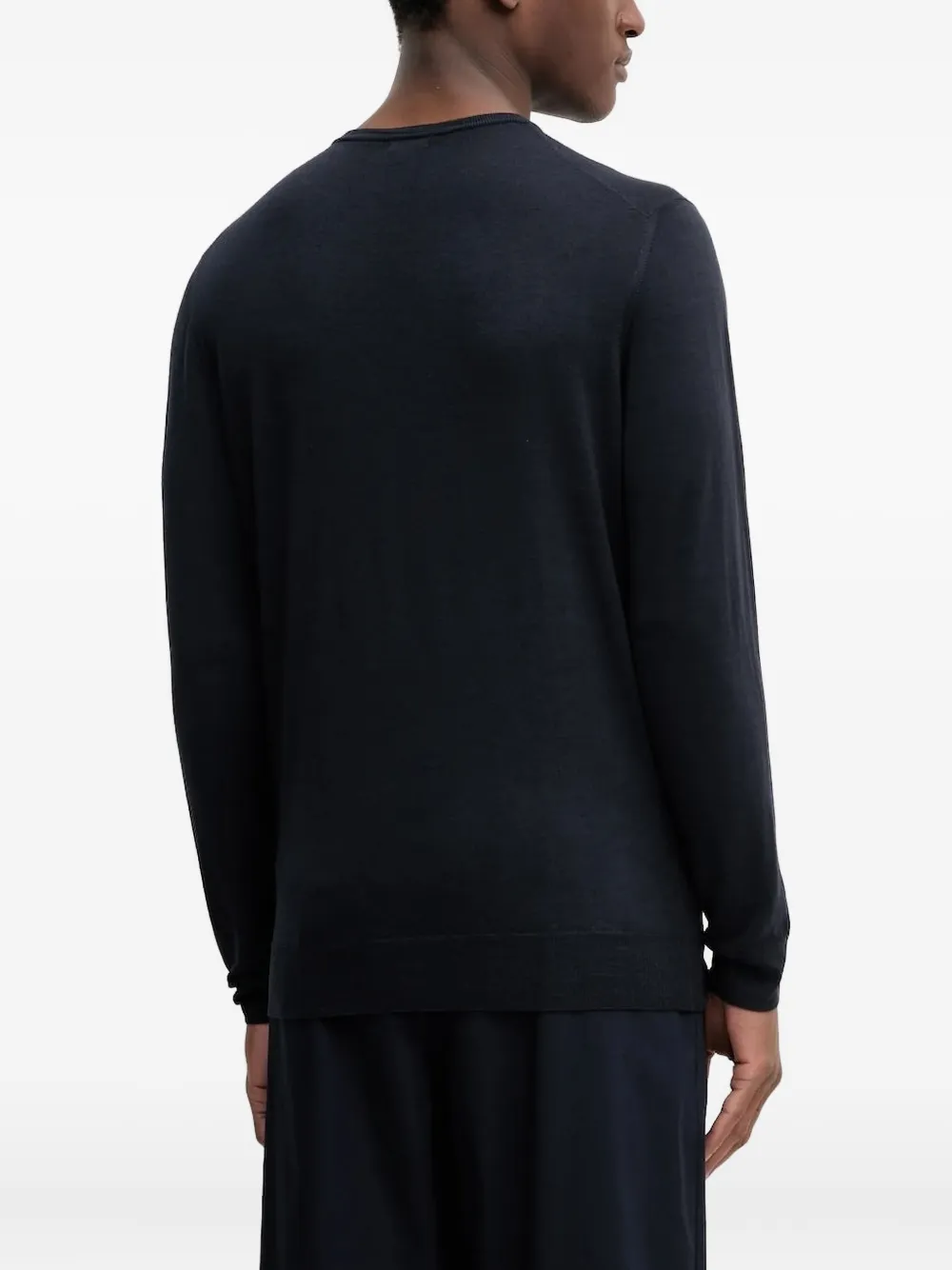 Barena long-sleeve crew-neck sweater Blauw