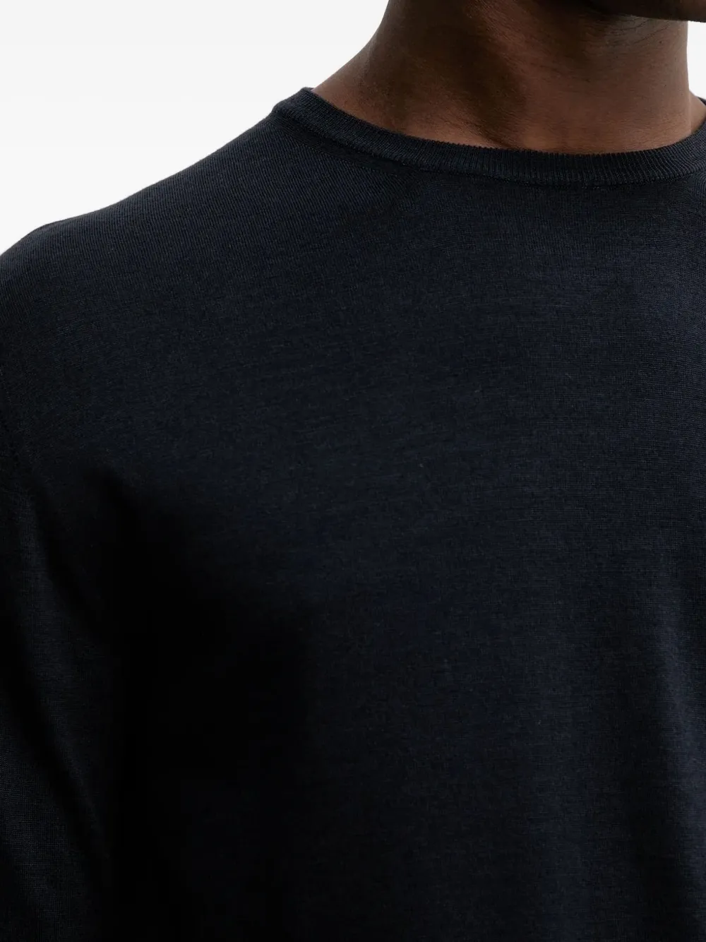 Barena long-sleeve crew-neck sweater Blauw