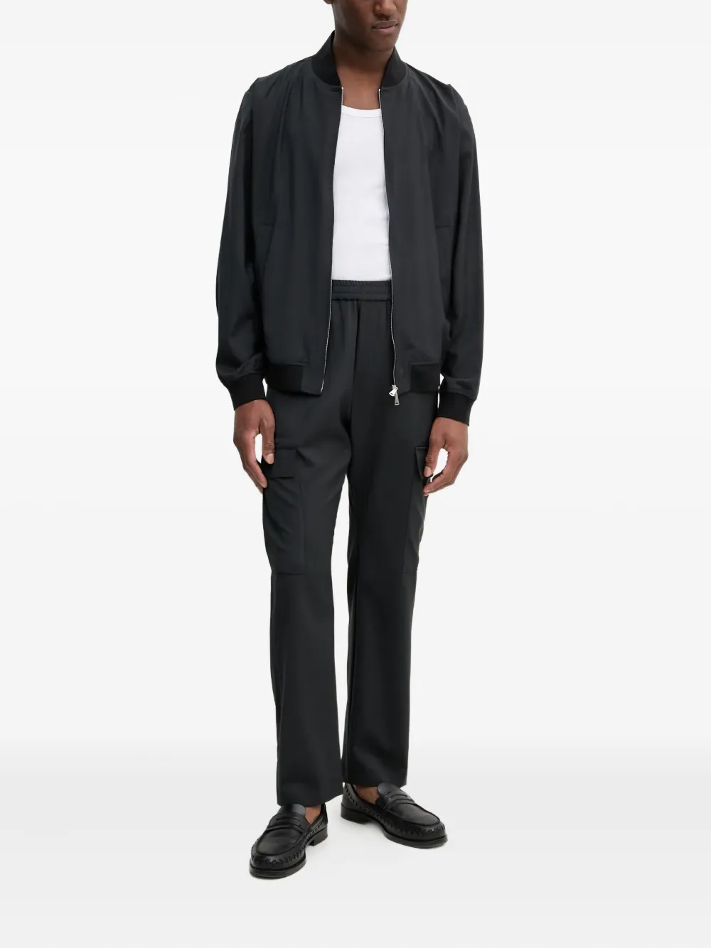 Barena Broek met elastische taille - Zwart