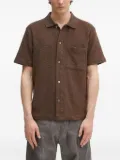 Norse Projects textured-weave short-sleeve shirt - Brown