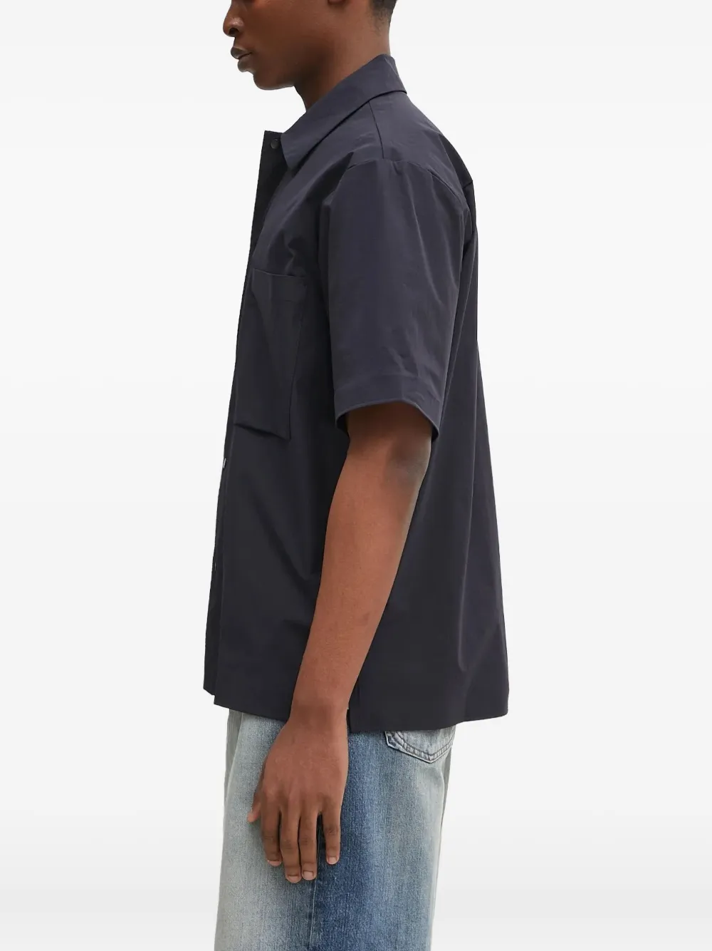 Norse Projects Overhemd met zak en korte mouwen - Blauw