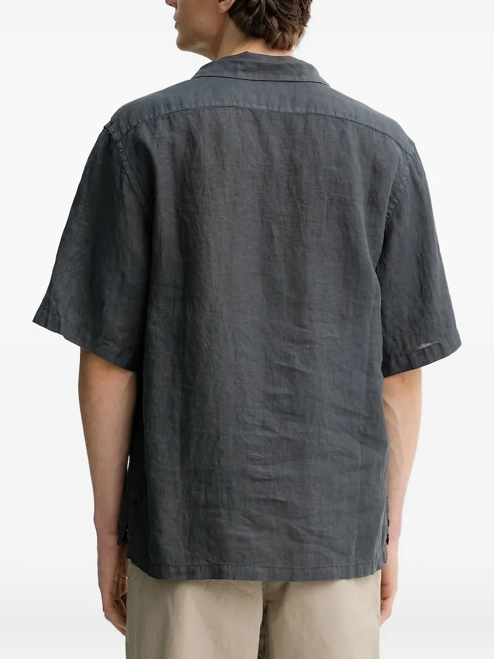 Barena Linnen poloshirt - Grijs