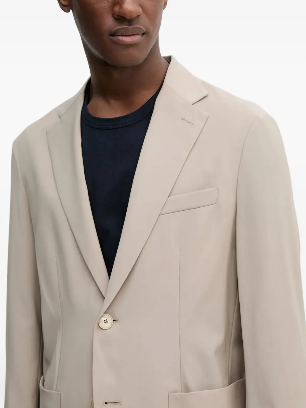 Barena Blazer met enkele rij knopen Beige