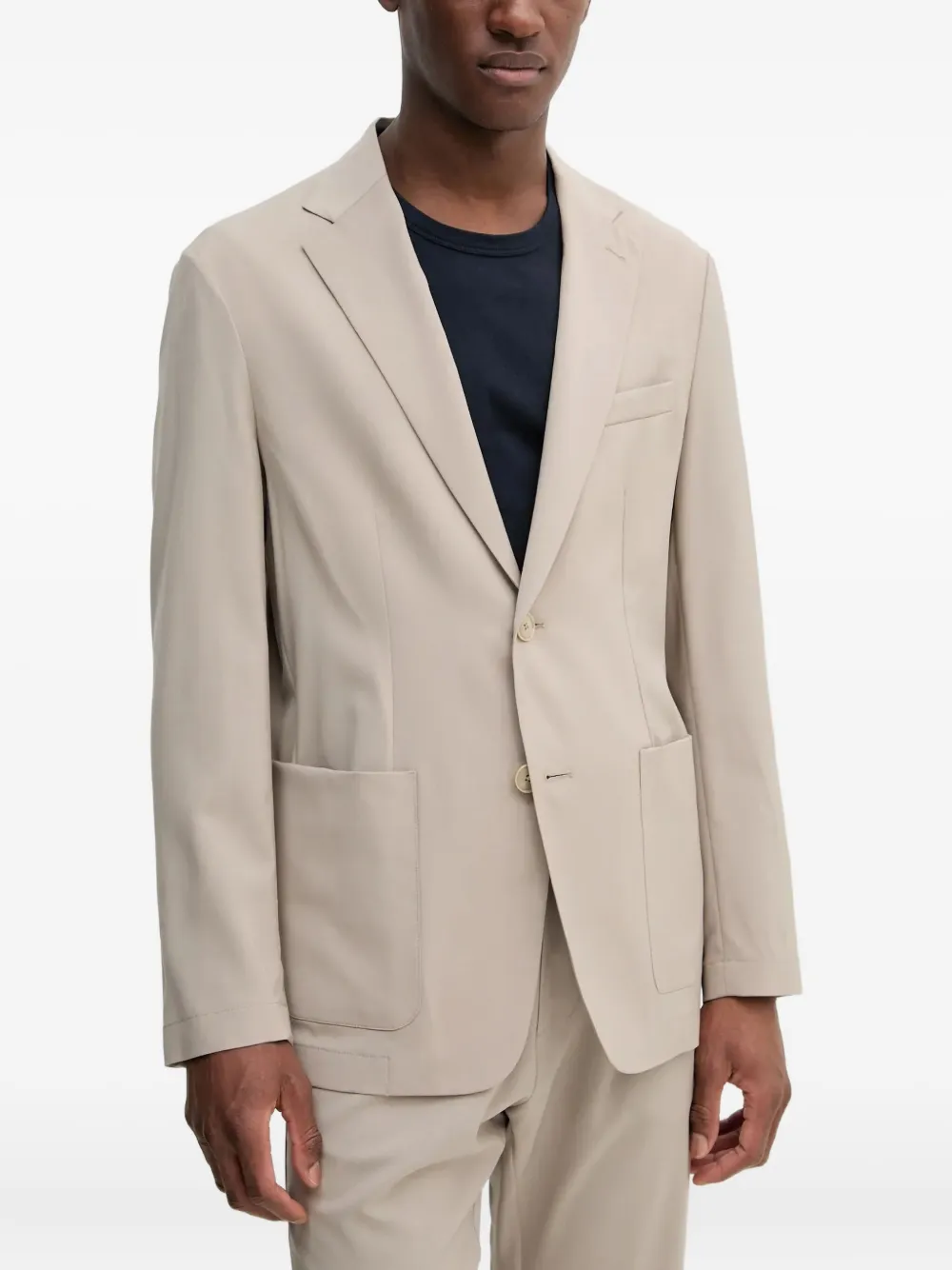Barena Blazer met enkele rij knopen Beige