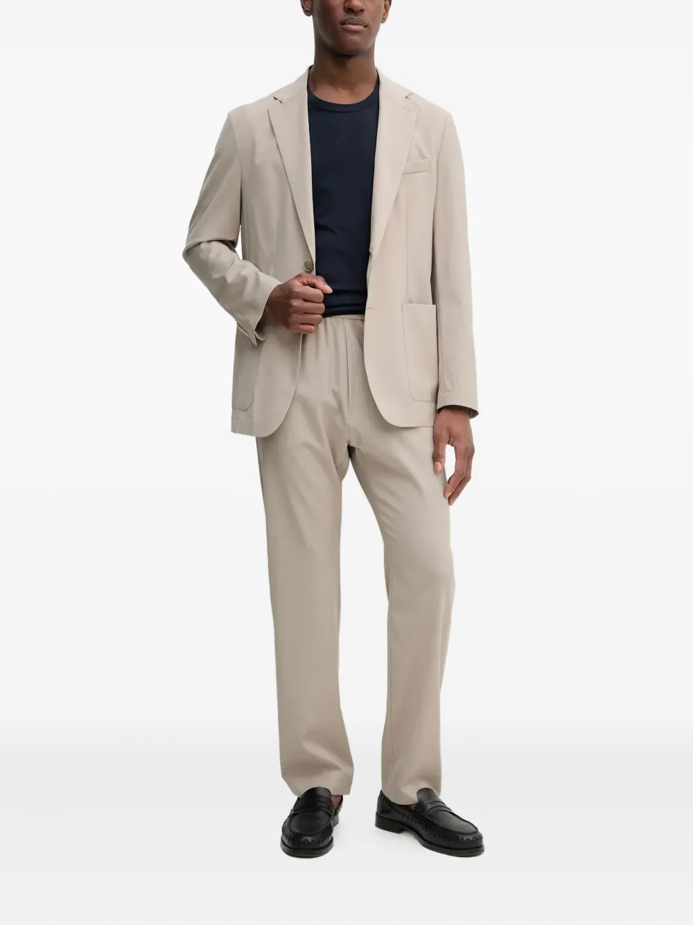 Barena Blazer met enkele rij knopen Beige