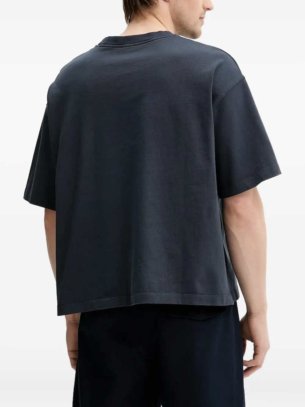 Barena T-shirt met geborduurd logo - Blauw
