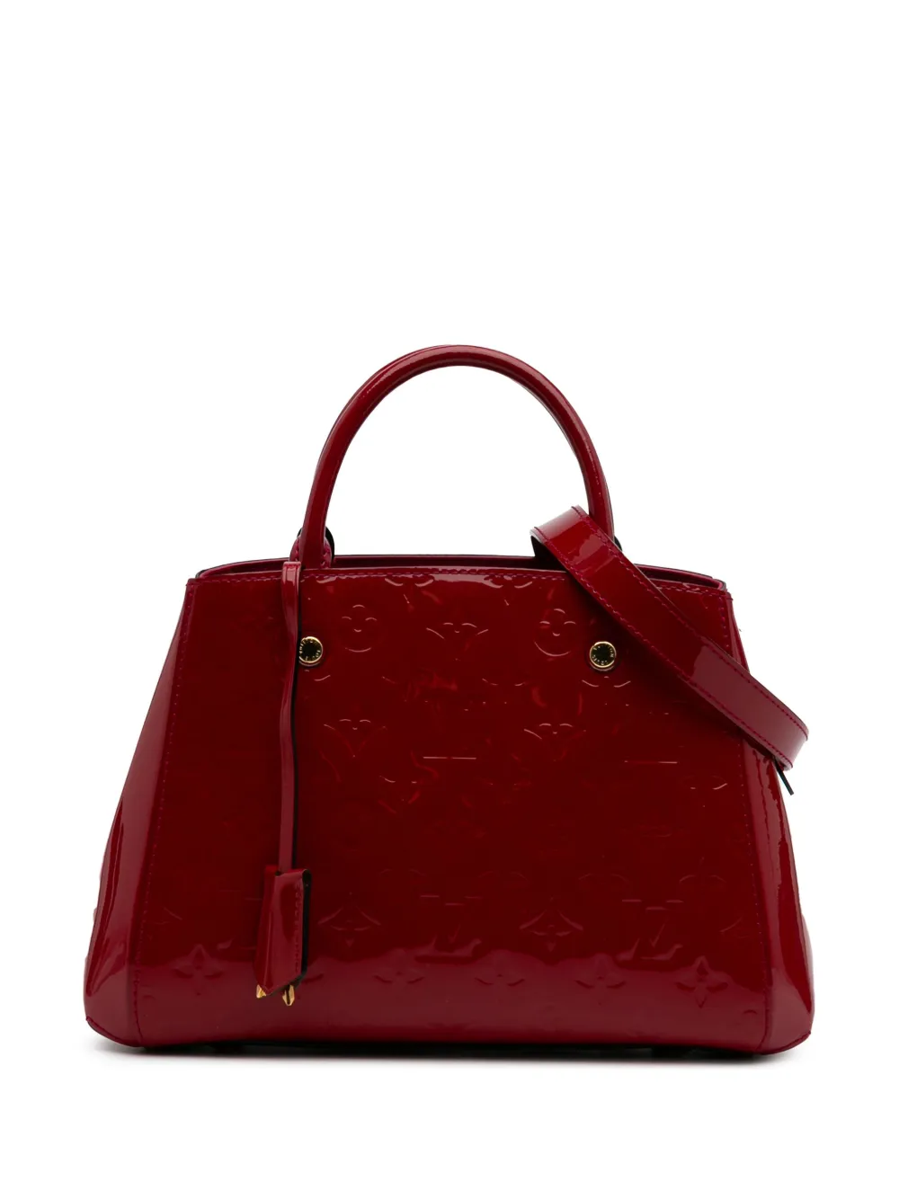 Pre-owned Louis Vuitton 2015 Monogram Vernis Montaigne Bb Satchel