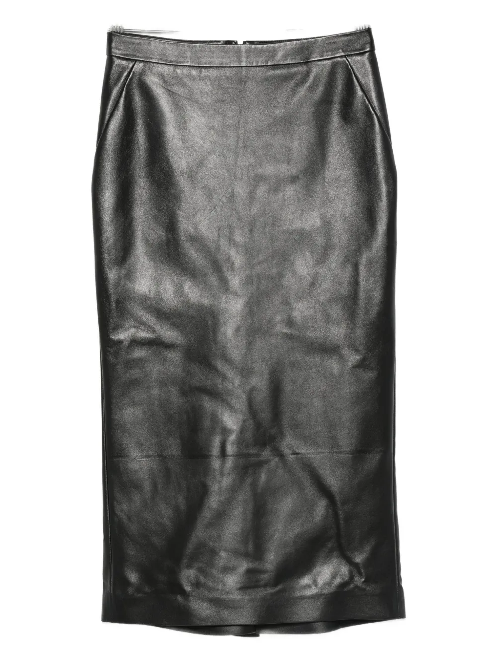 Givenchy Leather Pencil Skirt In Black