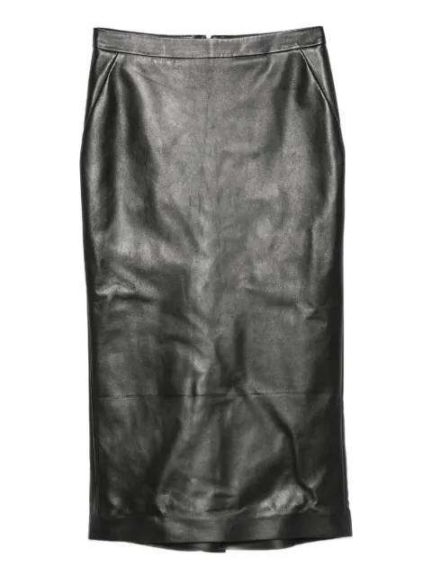 Givenchy leather pencil skirt
