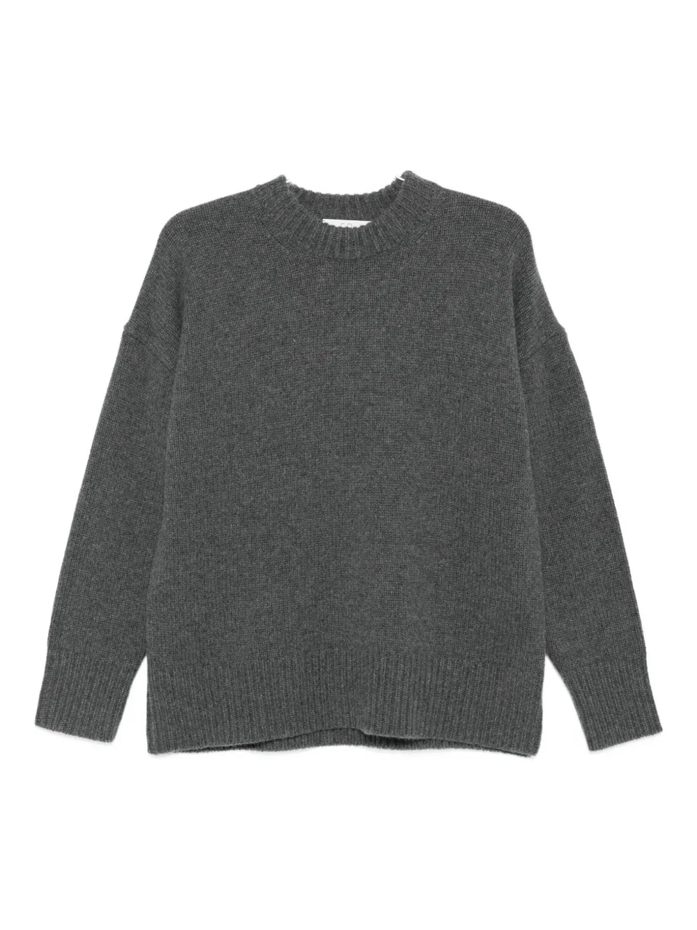 Co Collection Long-sleeve Crew-neck Sweater In Gray
