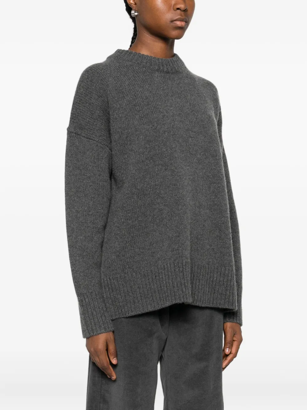 CO COLLECTION Sweater met ronde hals Grijs