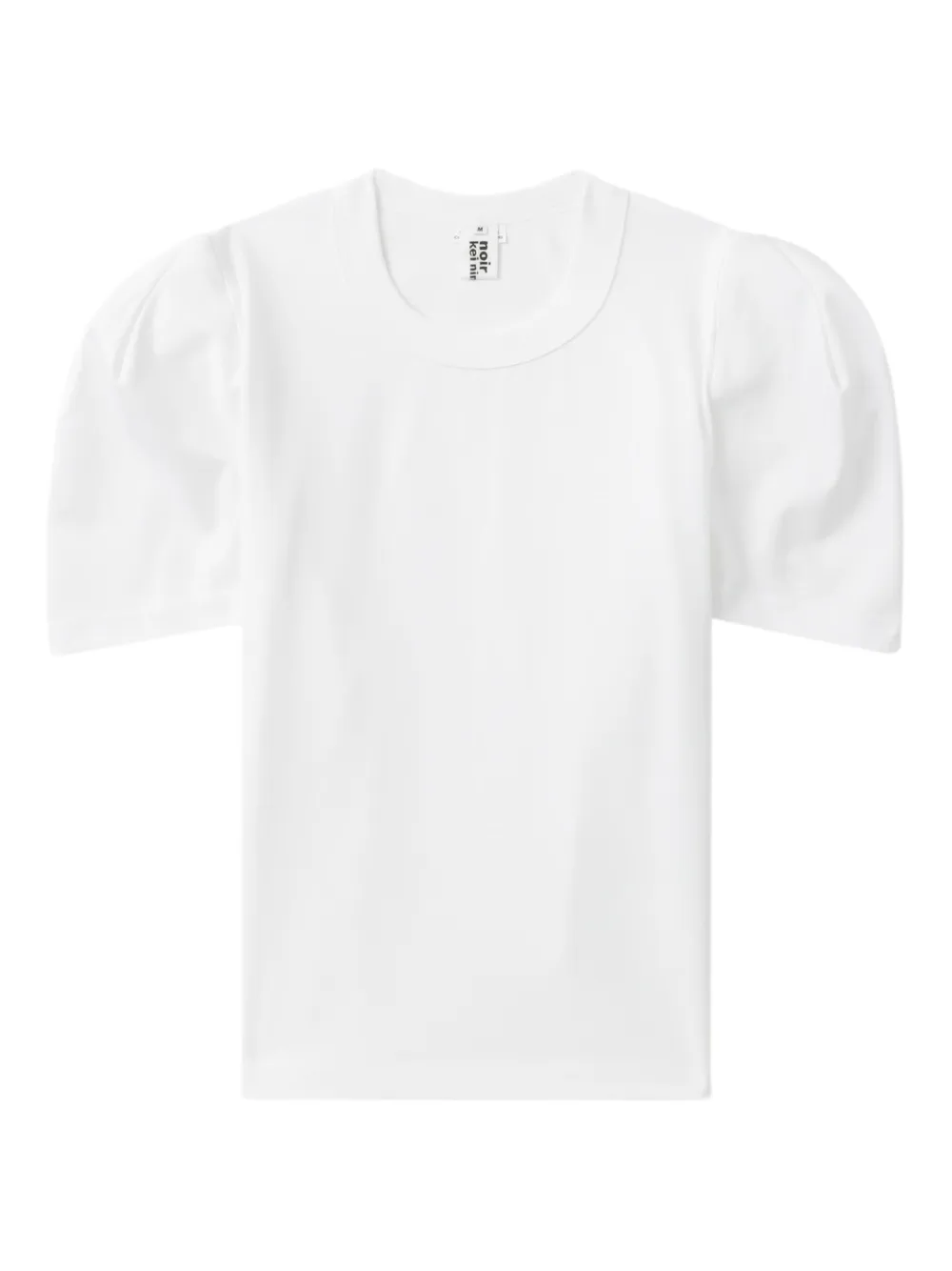 Noir Kei Ninomiya T-shirt met pofmouwen Wit