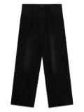 Needles cotton wide-leg jeans - Black