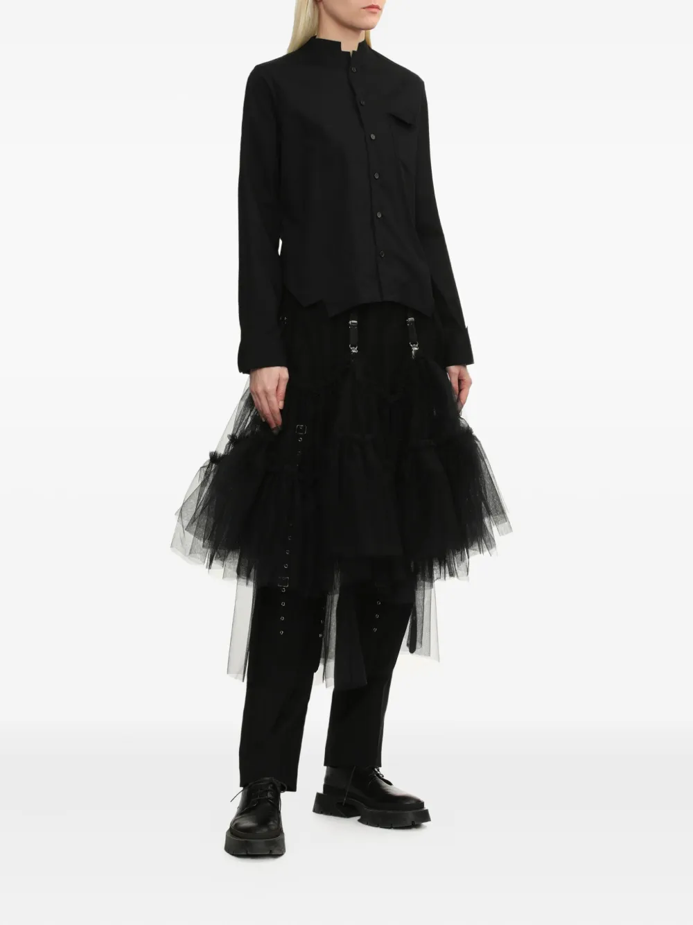 Noir Kei Ninomiya Blouse met col Zwart