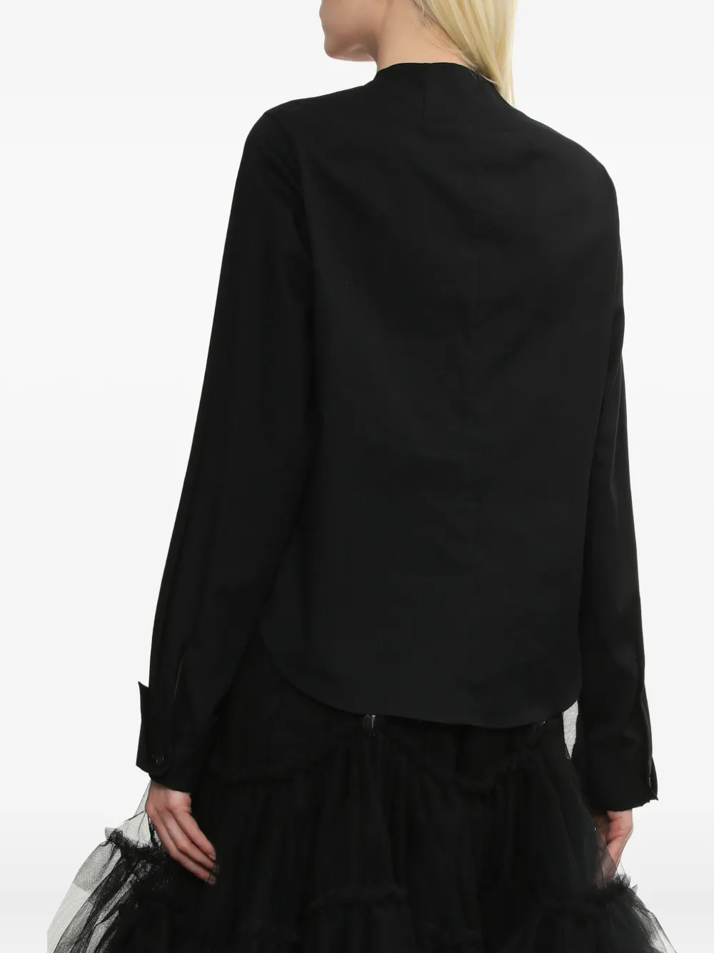 Noir Kei Ninomiya Blouse met col Zwart