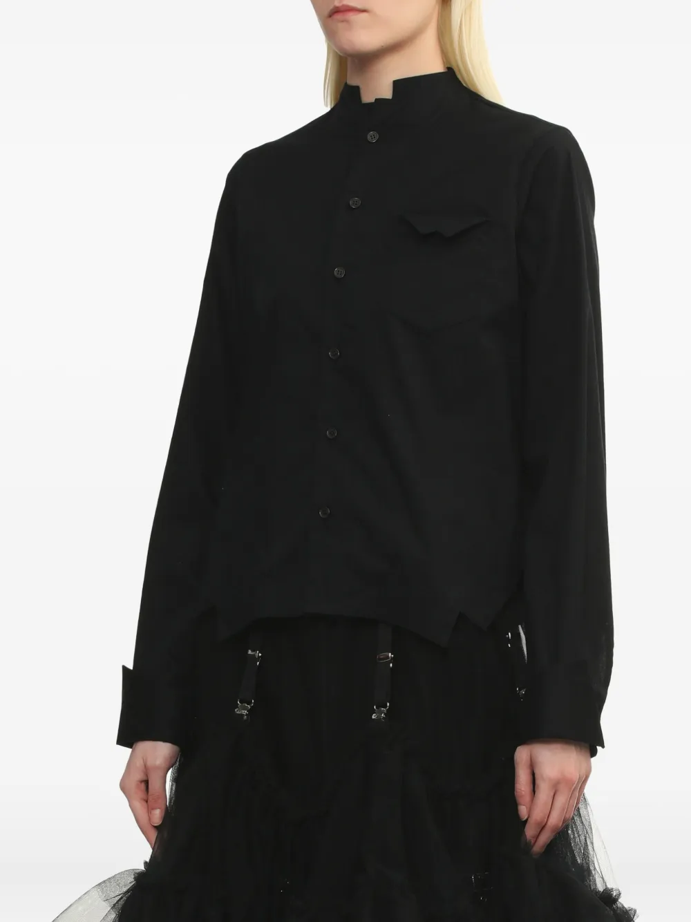 Noir Kei Ninomiya Blouse met col Zwart
