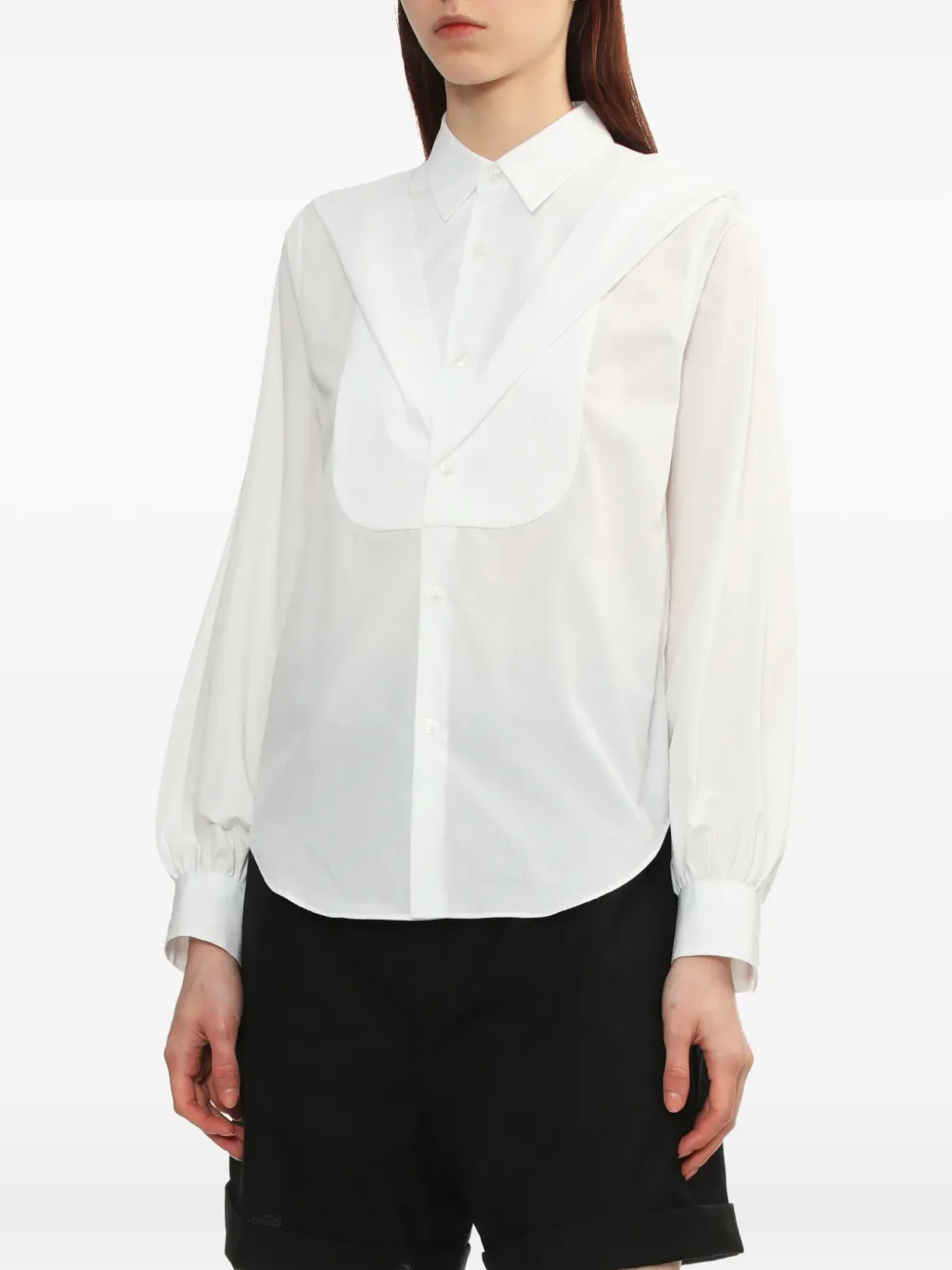 Noir Kei Ninomiya Blouse met vlakken Wit