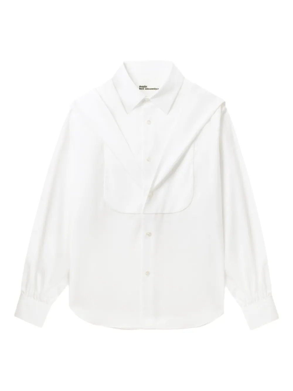 Noir Kei Ninomiya Blouse met vlakken Wit
