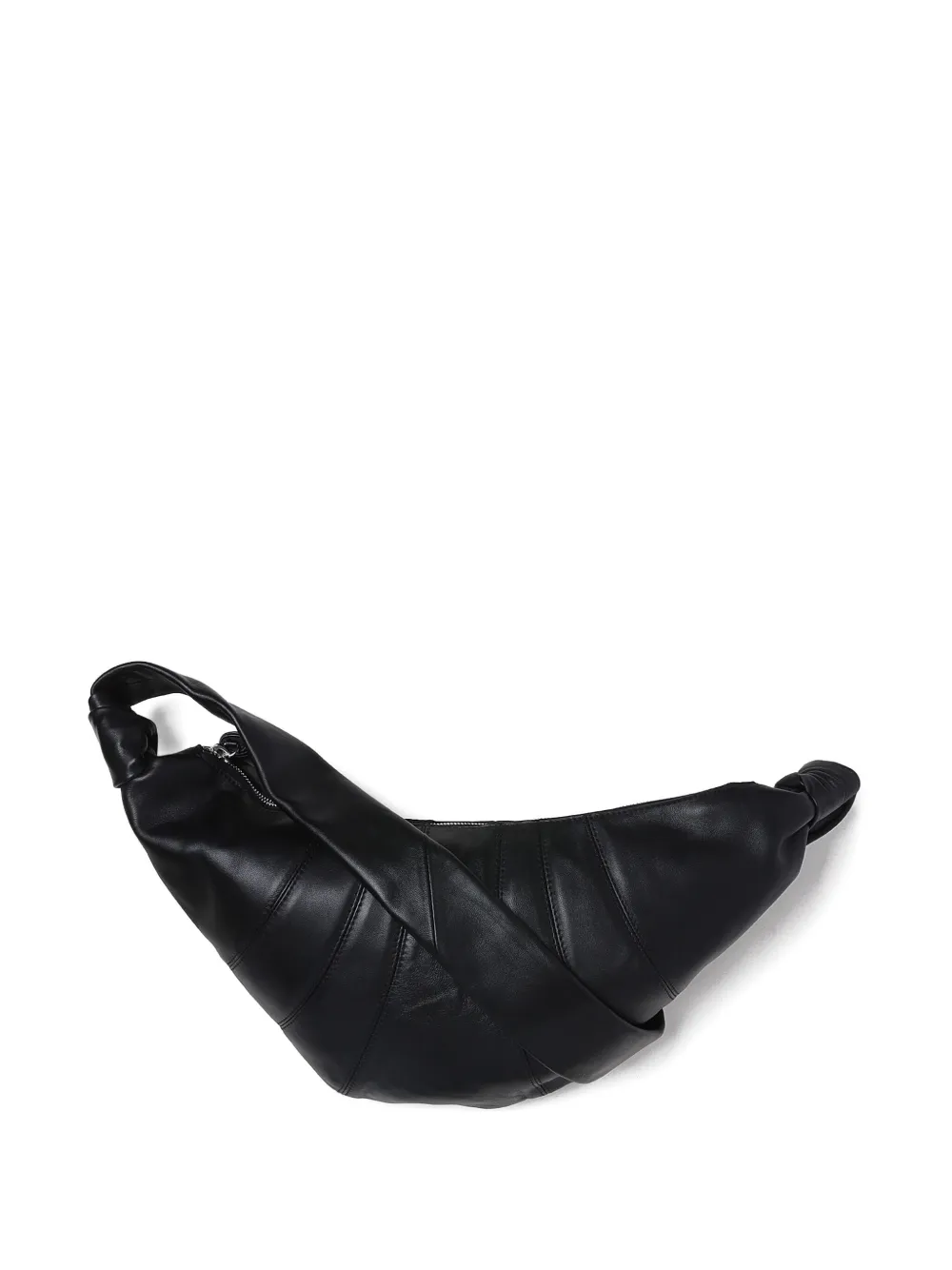 LEMAIRE Croissant leather messenger bag | Black | Image 1