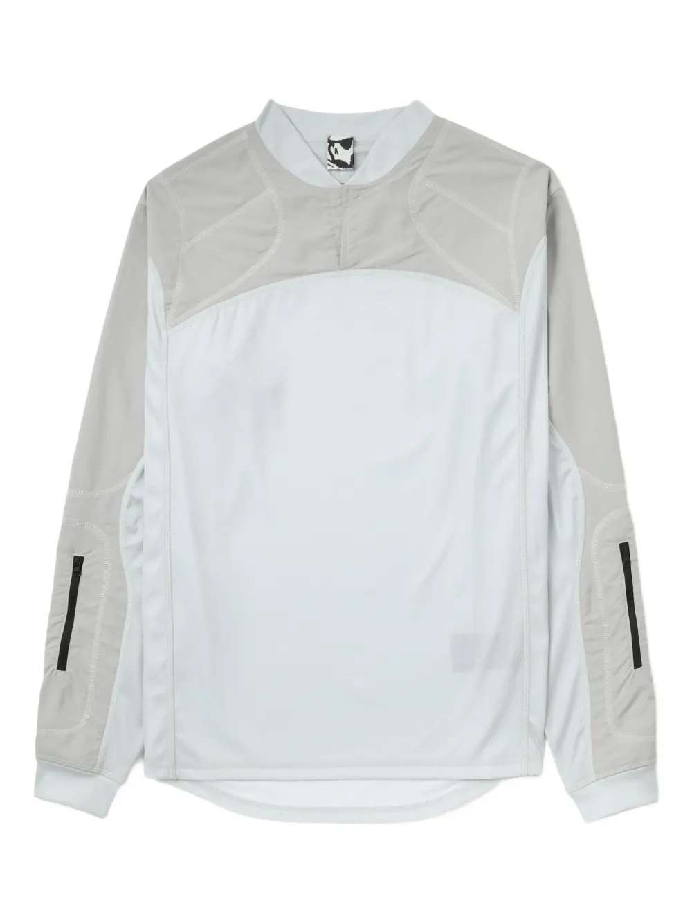 GR10K Combact panelled long-sleeve top | Grey | Image 1