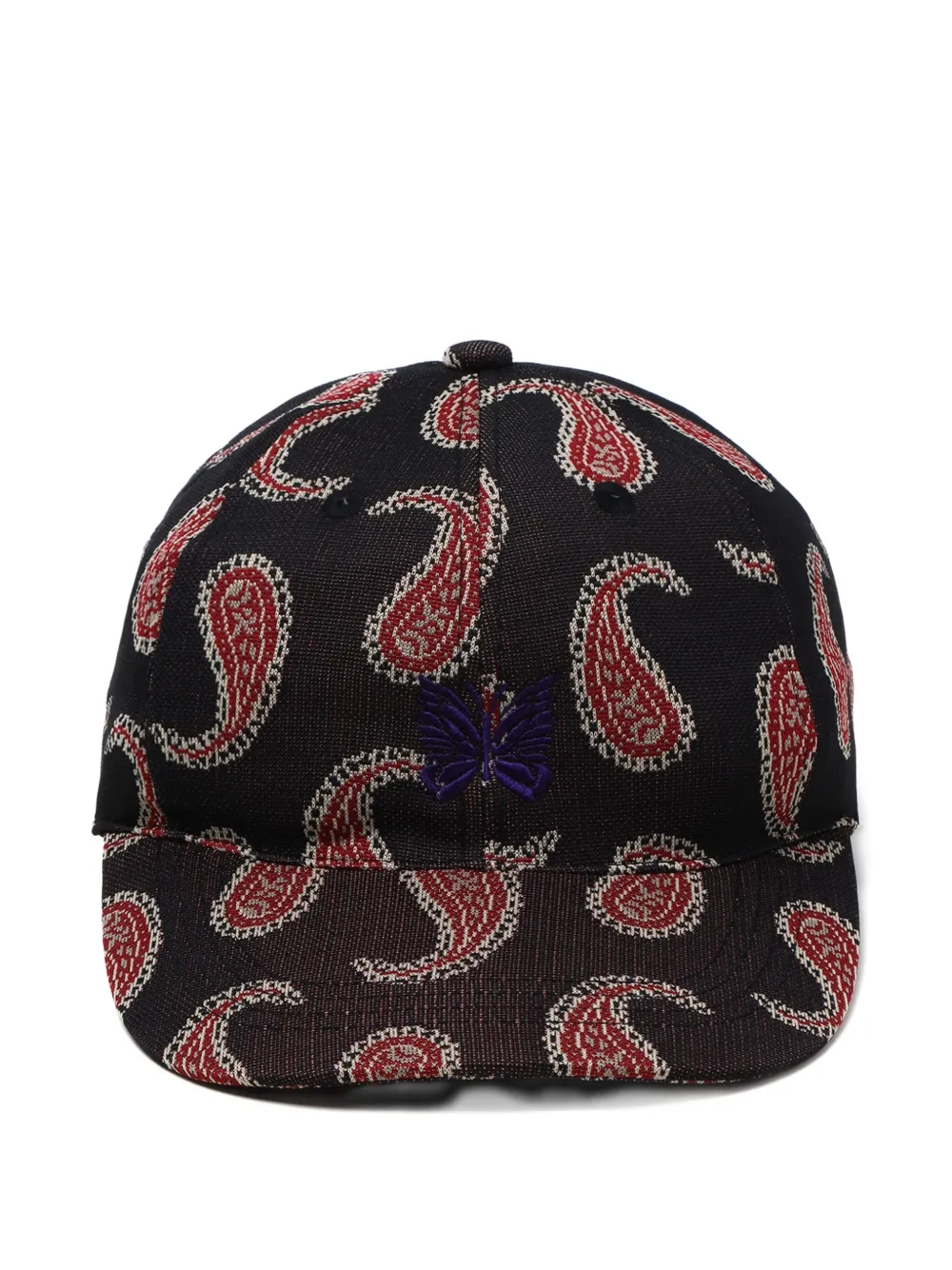 Needles Honkbalpet met paisley-jacquard Zwart