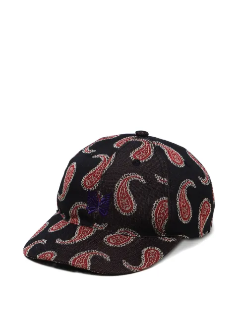 Needles paisley-jacquard baseball cap