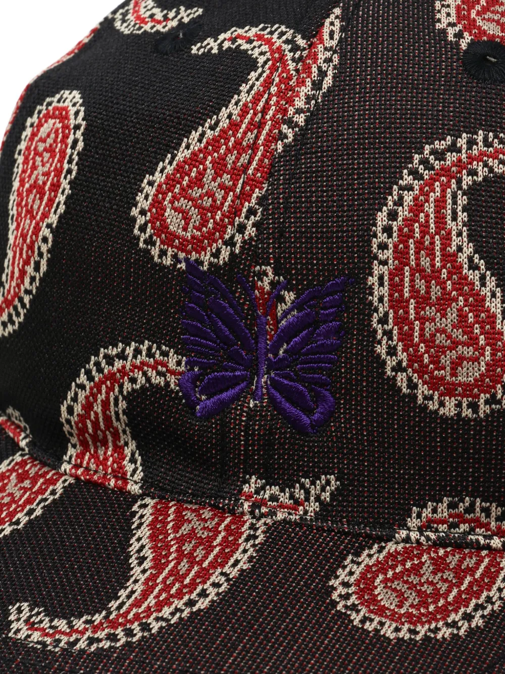 Needles Honkbalpet met paisley-jacquard Zwart