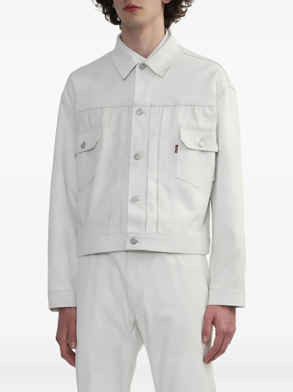 Junya Watanabe MAN Jack met knoopsluiting Wit
