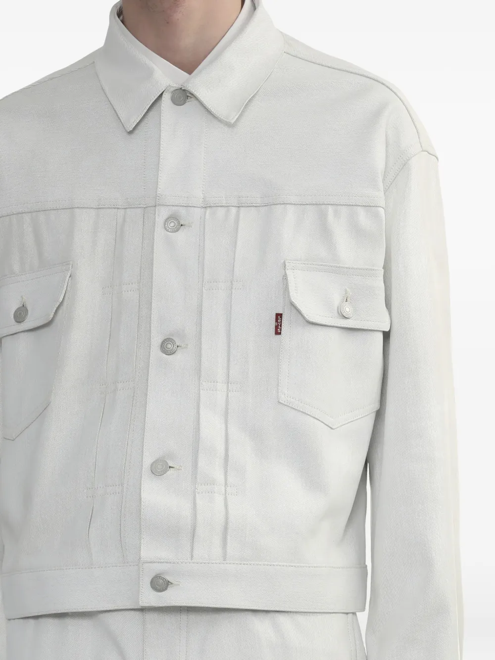 Junya Watanabe MAN Jack met knoopsluiting Wit