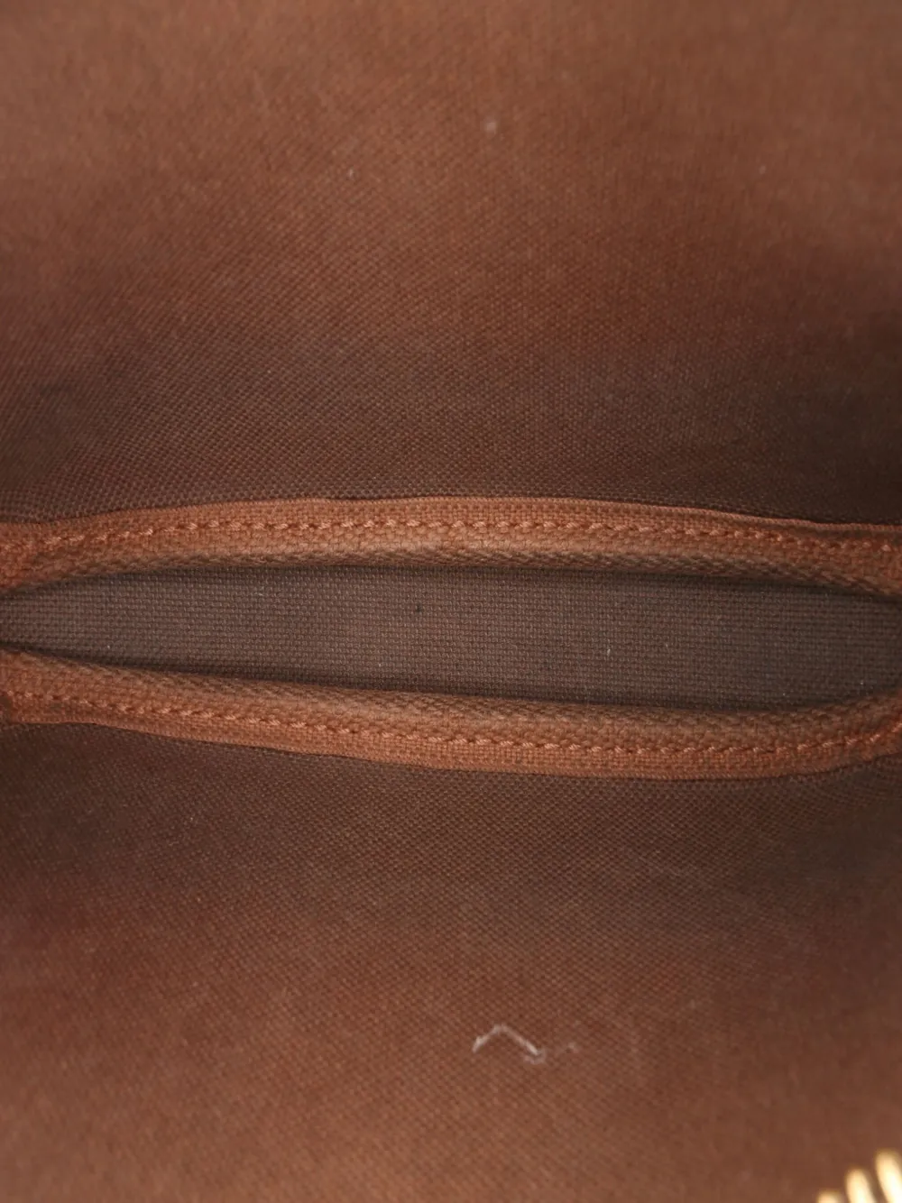 Pre-owned Louis Vuitton 2010 Monogram Mini Pochette Accessoires Handbag In Brown