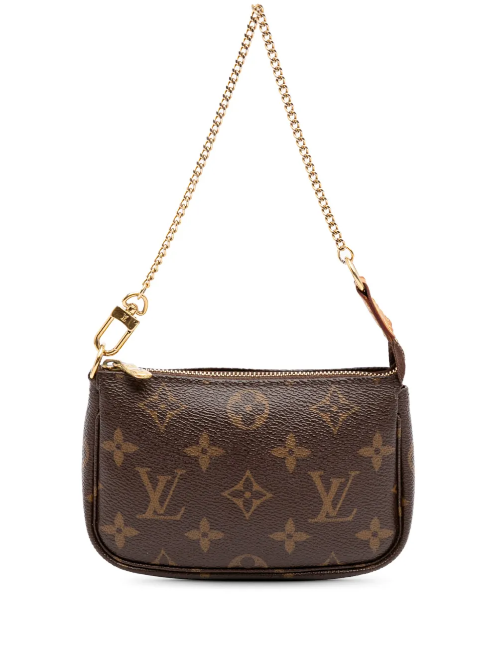 Louis Vuitton Pre-Owned 2010 モノグラム ミニ ポシェット アクセソワール ハンドバッグ - ブラウン Louis Vuitton Pre-Owned 2010 モノグラム ミニ ポシェット アクセソワール ハンドバッグ - ブラウン