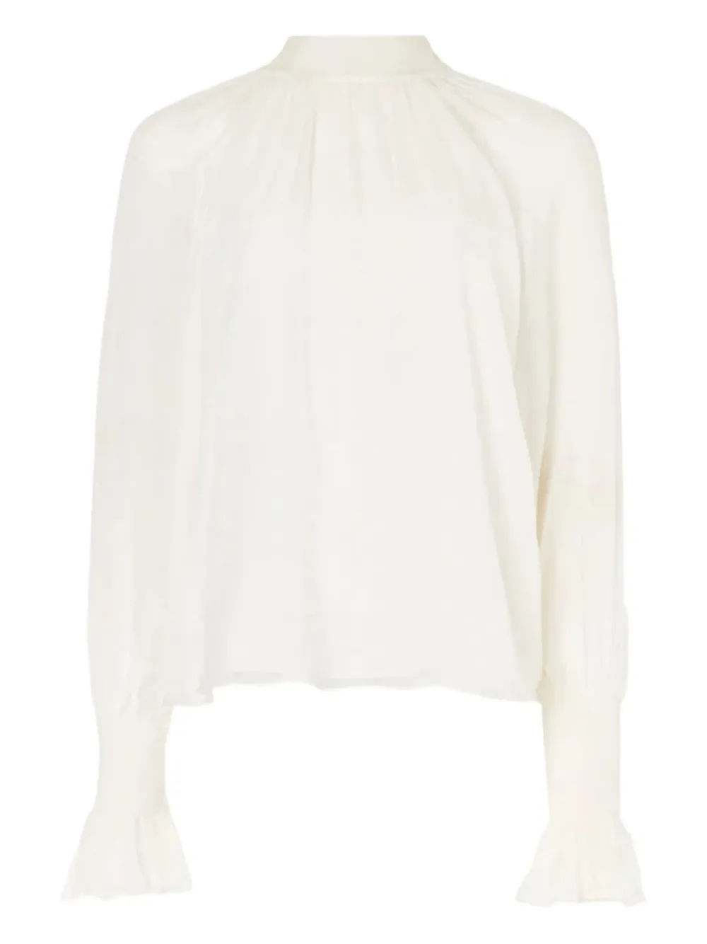 Temperley London Quintette ラッフルカフス ブラウス - ホワイト Temperley London Quintette ラッフルカフス ブラウス - ホワイト