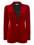Temperley London Clove velvet blazer - Red