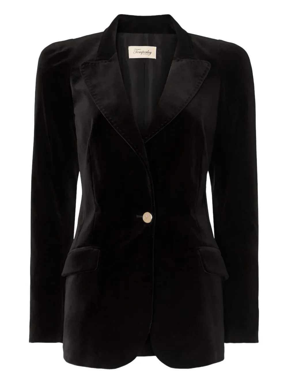 Clove velvet blazer