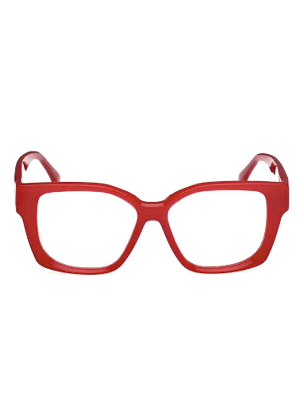 Max Mara Eyewear Eckige Brille aus Acetat - Rot