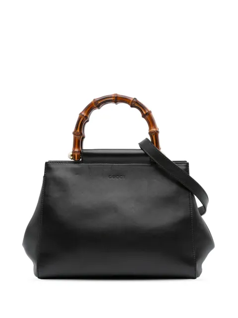 Gucci Pre-Owned 2016-2024 Small Leather Bamboo Nymphaea satchel